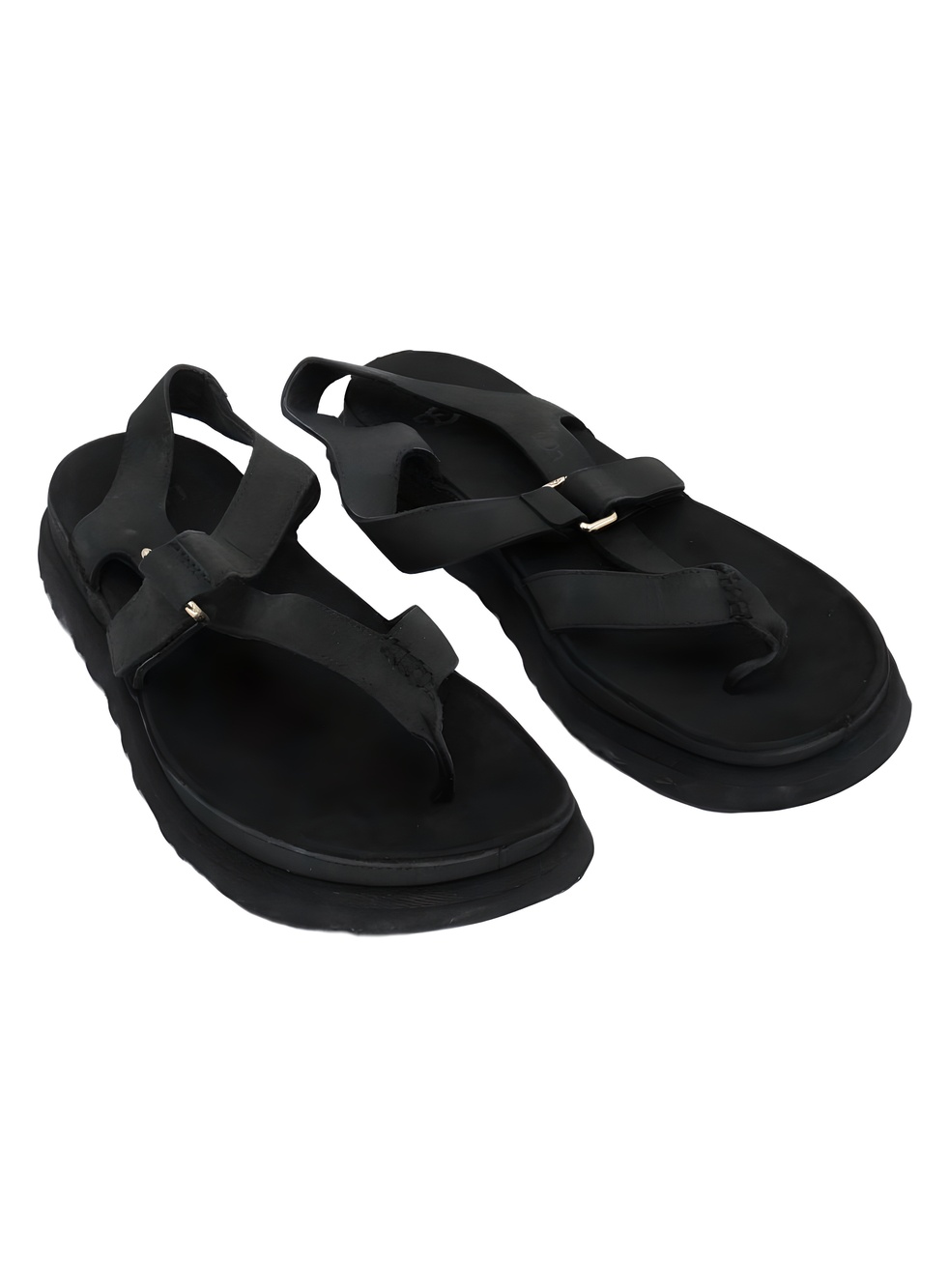 UGG GoldenGaze Toe Post Black Slingback Sandals Size 8M